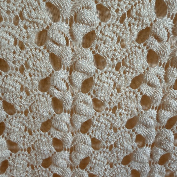 Free People Ivory Lace Crochet Gypsy Mini Dress | XS | NWT - Picture 9 of 9